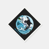 Orca Killer Whale Serviette (Ecke)