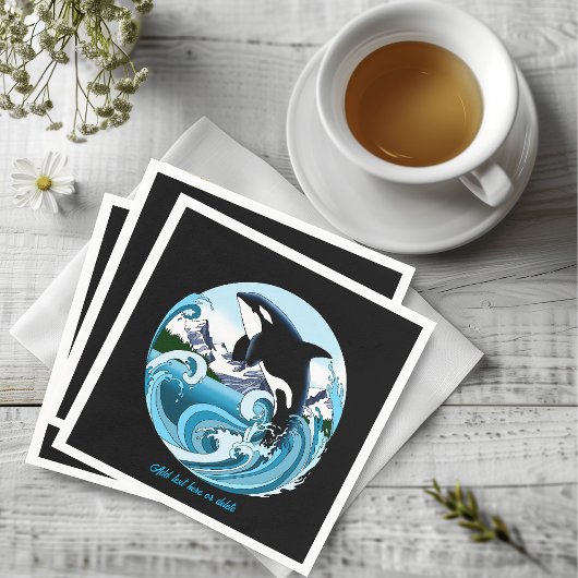 Orca Killer Whale Serviette