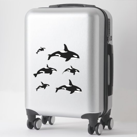 Orca Killer Whale Set Aufkleber (Koffer)