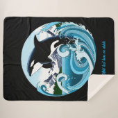 Orca Killer Whale Sherpadecke (Vorderseite (Horizontal))
