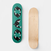 Orca Killer Whale Skateboard (Vorderseite)