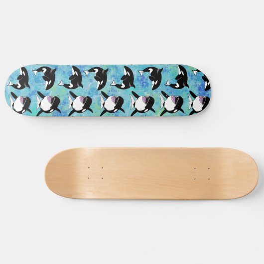 Orca Killer Whale Skateboard (Horizontal)