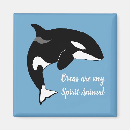 Orca Killer Whale Spirit Animal Magnet (Vorne)