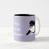 Orca Killer Whale Spirit Animal Zweifarbige Tasse (VorderseiteRechts)