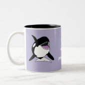 Orca Killer Whale Spirit Animal Zweifarbige Tasse (Links)