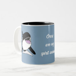 Orca Killer Whale Spirit Animal Zweifarbige Tasse