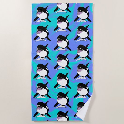 Orca Killer Whale Strandtuch (Vorderseite)