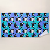 Orca Killer Whale Strandtuch (Vorderseite)