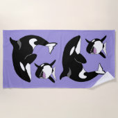 Orca Killer Whale Strandtuch (Vorderseite)