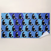 Orca Killer Whale Strandtuch (Vorderseite)