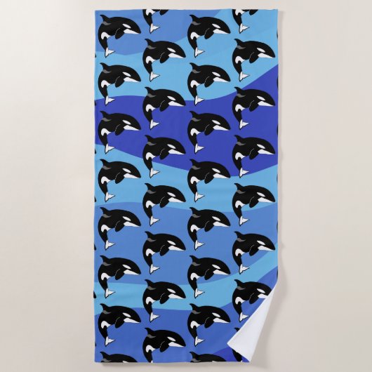 Orca Killer Whale Strandtuch (Vorderseite)