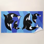 Orca Killer Whale Strandtuch (Vorderseite)
