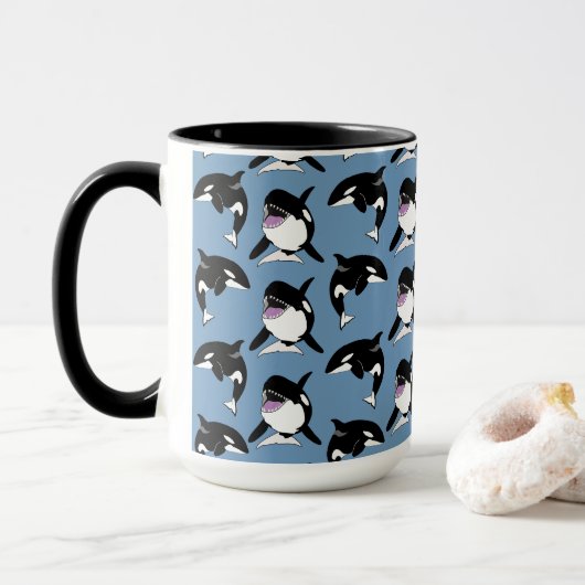 Orca Killer Whale Tasse (Mit Donut)