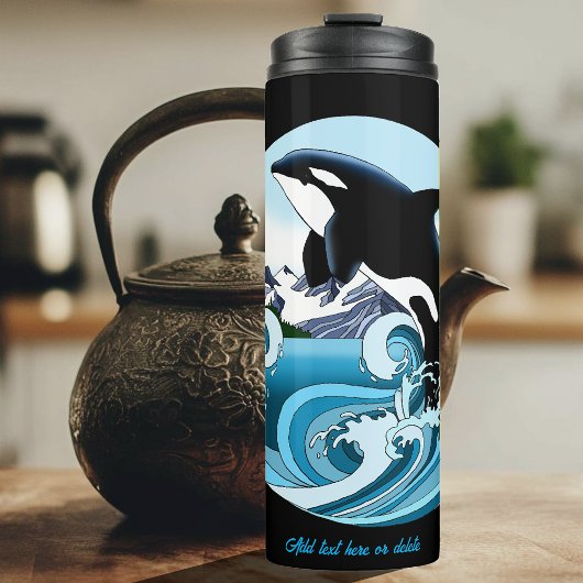 Orca Killer Whale Thermosbecher