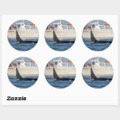 Orca Killer Whale - transient, washington Runder Aufkleber (Blatt)