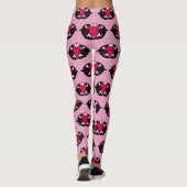 Orca Killer Whale Valentinstag Leggings (Rückseite)