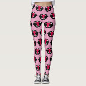 Orca Killer Whale Valentinstag Leggings (Vorderseite)