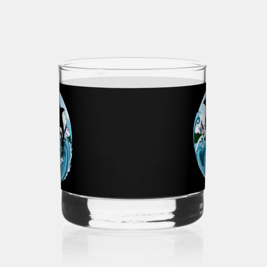 Orca Killer Whale Whiskyglas (Links)