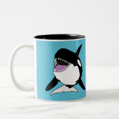 Orca Killer Whale Zweifarbige Tasse (Links)