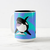 Orca Killer Whale Zweifarbige Tasse (Vorderseite Links)