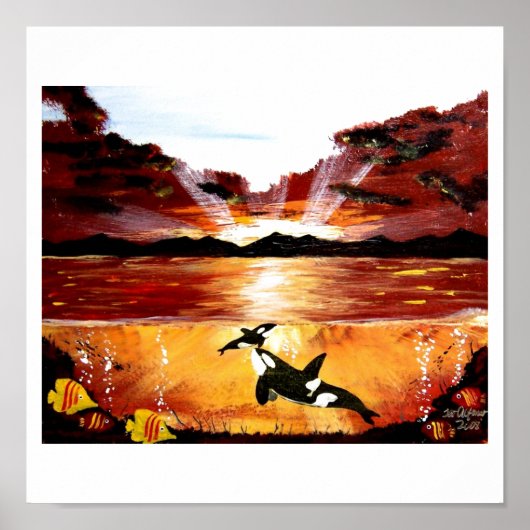 ORCA KILLER WHALES "ERSTER BROT" POSTER (Vorne)