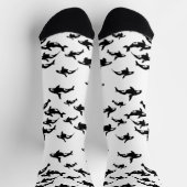 Orca Killers Whales Muster Ozean Print Socken (Oben)