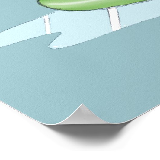 Orca-Kinderbecken Poster (Ecke)