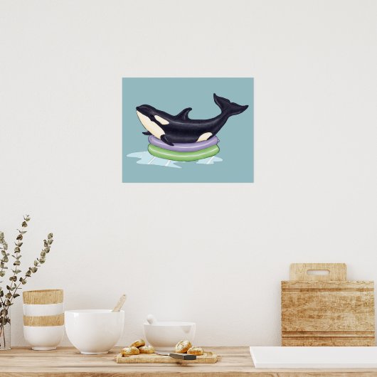 Orca-Kinderbecken Poster (Küche)