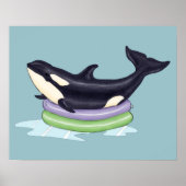 Orca-Kinderbecken Poster (Vorne)