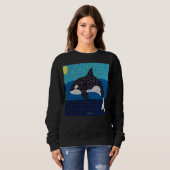 Orca (lebendig) - Damen-Sweatshirt Sweatshirt (Vorne ganz)