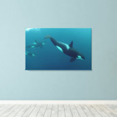 Orca-Leinwand "Killer Whale" Leinwanddruck (Insitu (Holzboden))