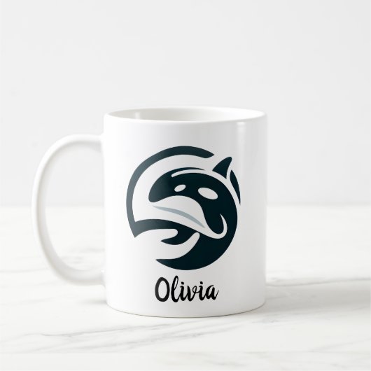 Orca-Liebe Kaffeetasse (Links)