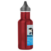 Orca-Malerei Edelstahlflasche (Links)