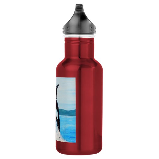 Orca-Malerei Edelstahlflasche (Rechts)