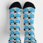 Orca-Malerei Socken (Oben)