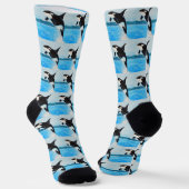 Orca-Malerei Socken (Gewinkelt)
