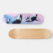 Orca-Mama und BabySkateboard Skateboard (Horizontal)