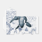 Orca Map Blau Geschenkschachtel (Ungefaltet)