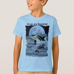 Orca mit Raven & Moon brechen T-Shirt