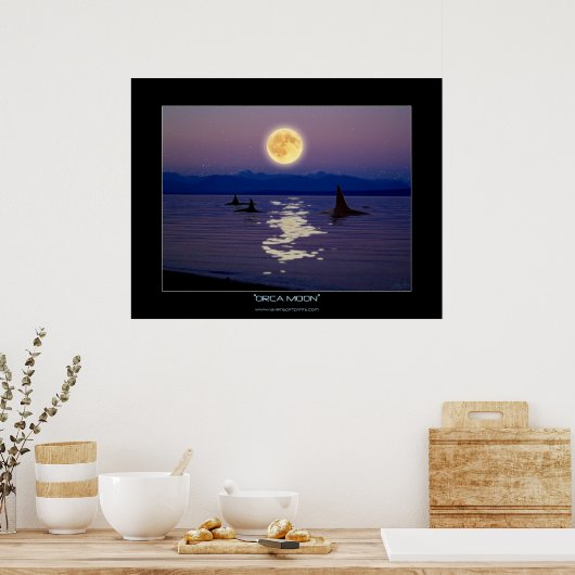 ORCA MOON Fantasy Art Poster (Küche)