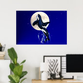 Orca Moon Poster (Heimbüro)