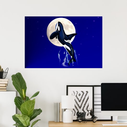 Orca Moon Poster (Heimbüro)