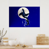Orca Moon Poster (Küche)