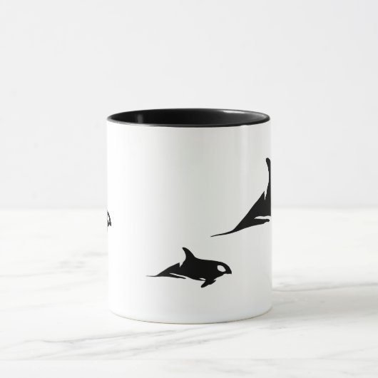Orca Mutter und zwei Kälber Tasse (Zentrum)