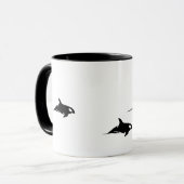Orca Mutter und zwei Kälber Tasse (Vorderseite Links)