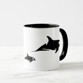 Orca Mutter und zwei Kälber Tasse (VorderseiteRechts)
