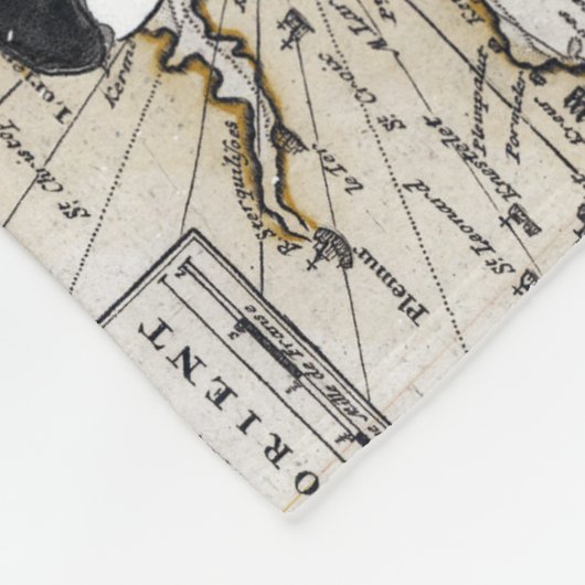 Orca Nautical Compass Fleecedecke (Ecke)