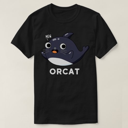 Orca Niedlich Cat Orca Whale Pub T-Shirt (Design vorne)