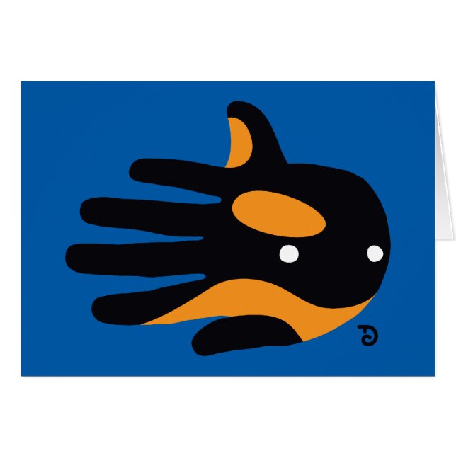 Orca-niedlicher Mörder-Wal-Delphin (Vorderseite (Horizontal))