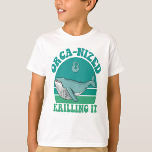 Orca nized and Krilling it Funny Orca Whale Lounge T-Shirt